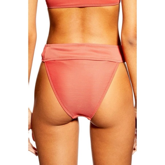 NWT Topshop High Waist Tanga Bikini Bottom - Picture 2 of 7